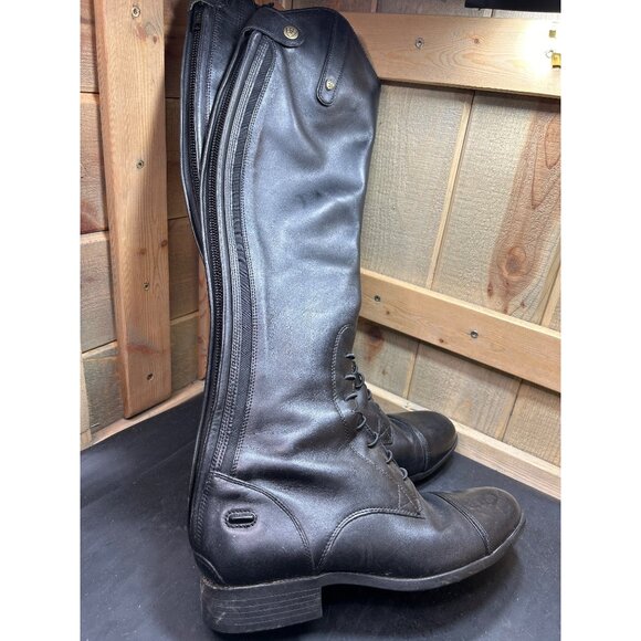 Ariat Mens Heritage Contour Field Riding Boots Leather 10D High Spanish Cut - Picture 1 of 12